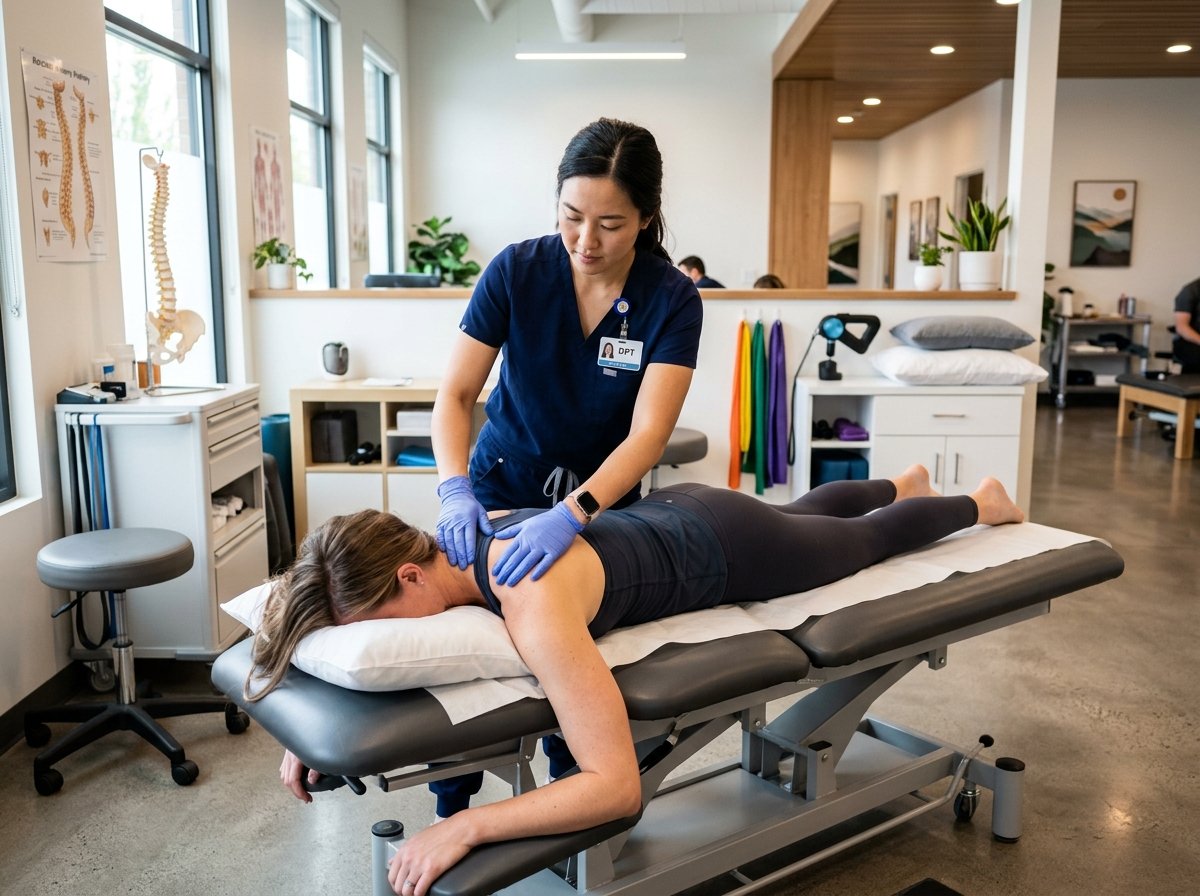 Certified DPT Specialist providing manual physiotherapy treatment